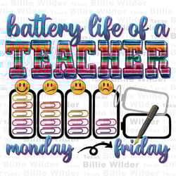 battery life of a teacher png sublimation design download, teachers day png, back to school png,teacher life png,sublima