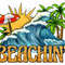 Beachin' png sublimation design download, ocean waves png, hello summer png, beach vibes png, sublimate designs download.jpg