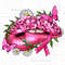 Breast Cancer with ribbon pink lips png, Cancer Awareness png, find a cure png, fight Cancer png, sublimate designs download.jpg