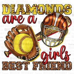 diamonds are a girls best friend softball png, softball game png, game day png, sport png, softball png, sublimate desig