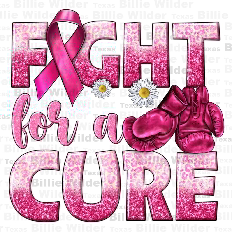 Fight for a cure png sublimation design download, Cancer Awareness png, pink ribbon png, find a cure png, sublimate designs download.jpg