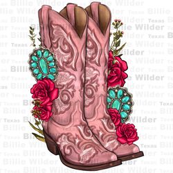floral cowgirl boots png sublimation design download pink boots png, cowgirl life png, western boots png, sublimate desi