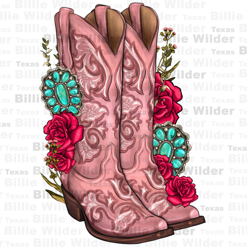 Floral cowgirl boots png sublimation design download pink boots png, cowgirl life png, western boots png, sublimate designs download.jpg