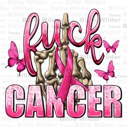 fuck cancer with butterflies png sublimation design download, cancer awareness png, find a cure png, fight cancer png, s