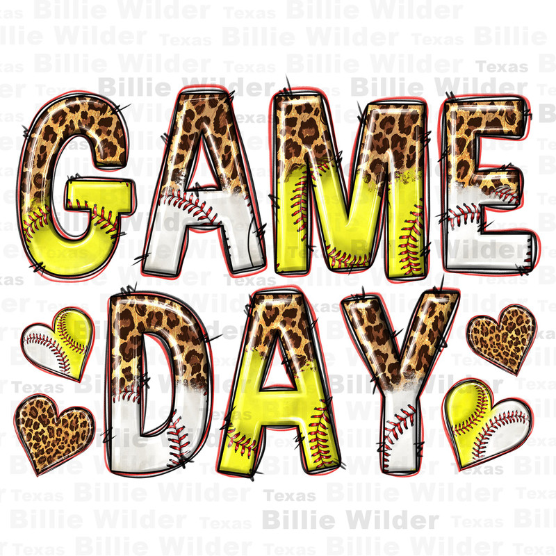 Game Day Softball and Baseball and leopard png sublimation design download, Baseball png, Softball png, game day png, sublimate download.jpg