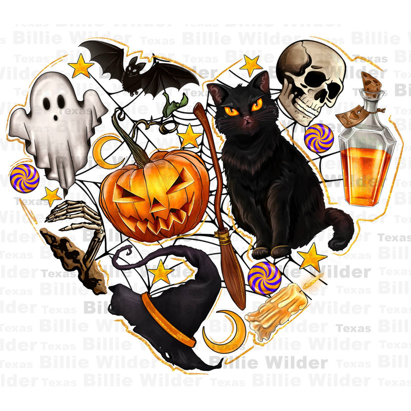 Halloween heart png sublimation design download, Happy Halloween png, trick or treat png, Halloween vibes png, sublimate designs download.jpg
