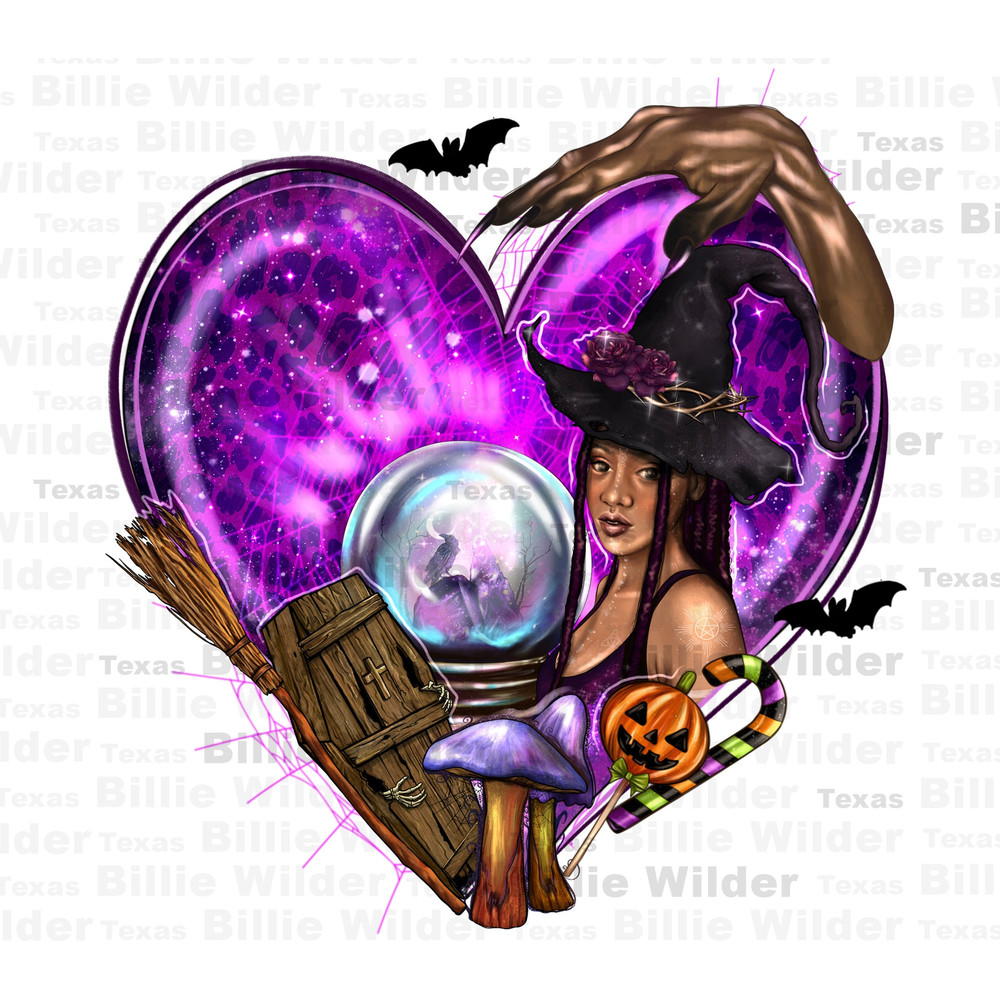 Halloween heart with witch png sublimation design download, Happy Halloween png, trick or treat png, Halloween vibes png, sublimate download.jpg