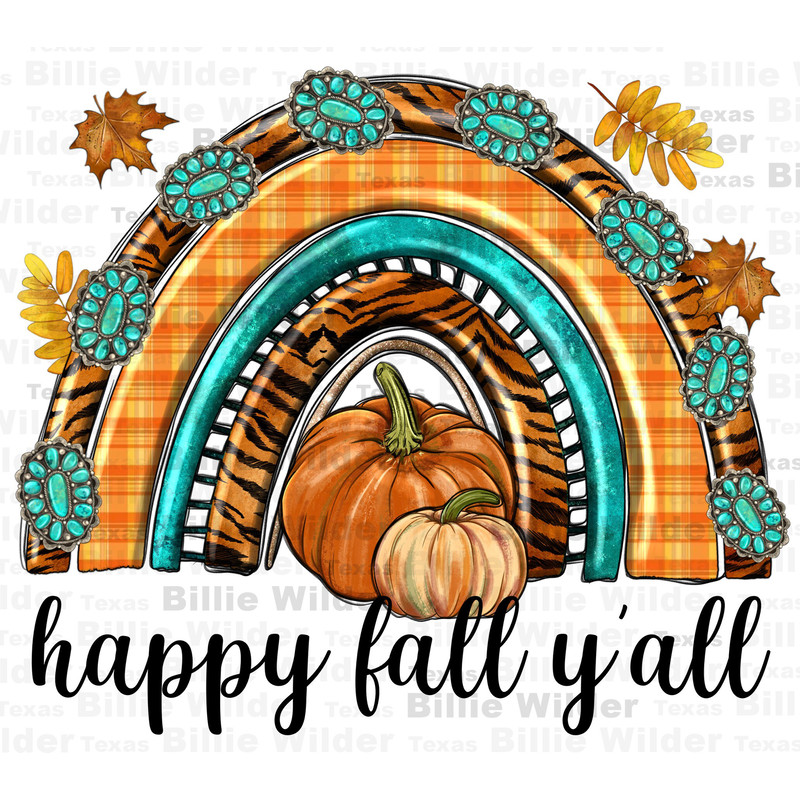 Happy Fall y'all png sublimation design download, Hello Fall png, Autumn png, Fall rainbow png, Fall pumpkin png, sublimate designs download.jpg