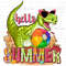 Hello summer Rex png, hello summer png, beach vibes png, summer dinosaur png, summer vibes png, sublimate designs download.jpg
