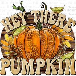 hey there pumpkin png sublimation design download, hello fall png, autumn png, fall vibes png,western pumpkin png,sublim