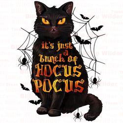 its just a bunch of hocus pocus png, happy halloween png, spooky season png, trick or treat png, halloween cat png, subl