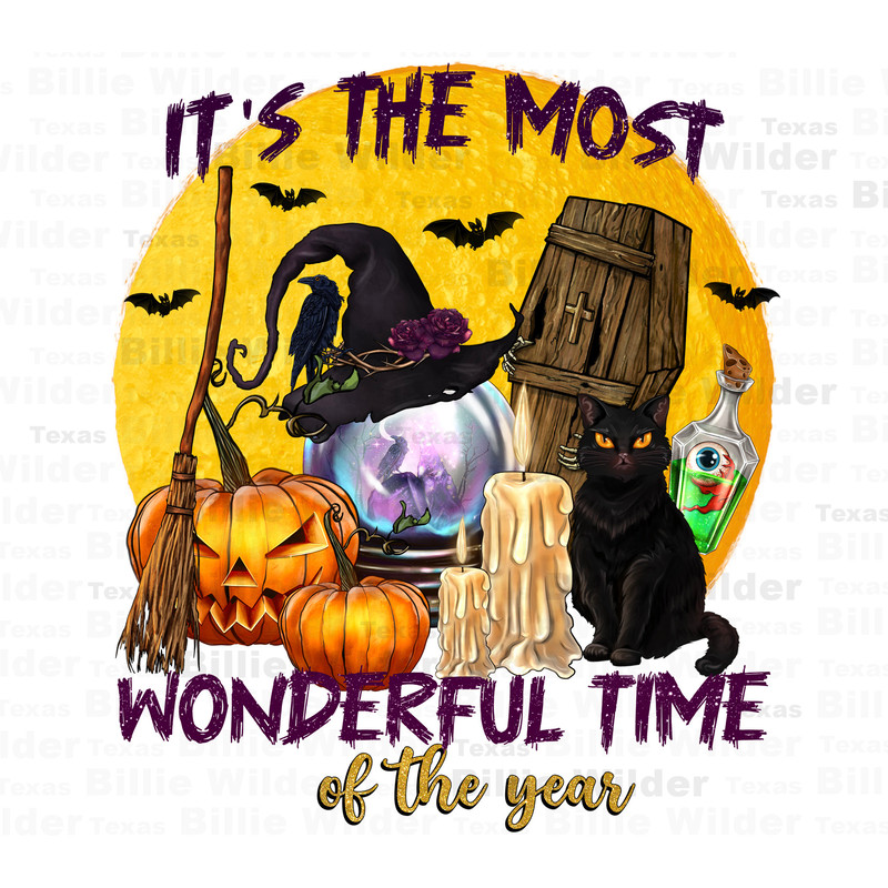 It's the most wonderful time of the year png sublimation design download, Happy Halloween png, spooky season png, sublimate designs download.jpg