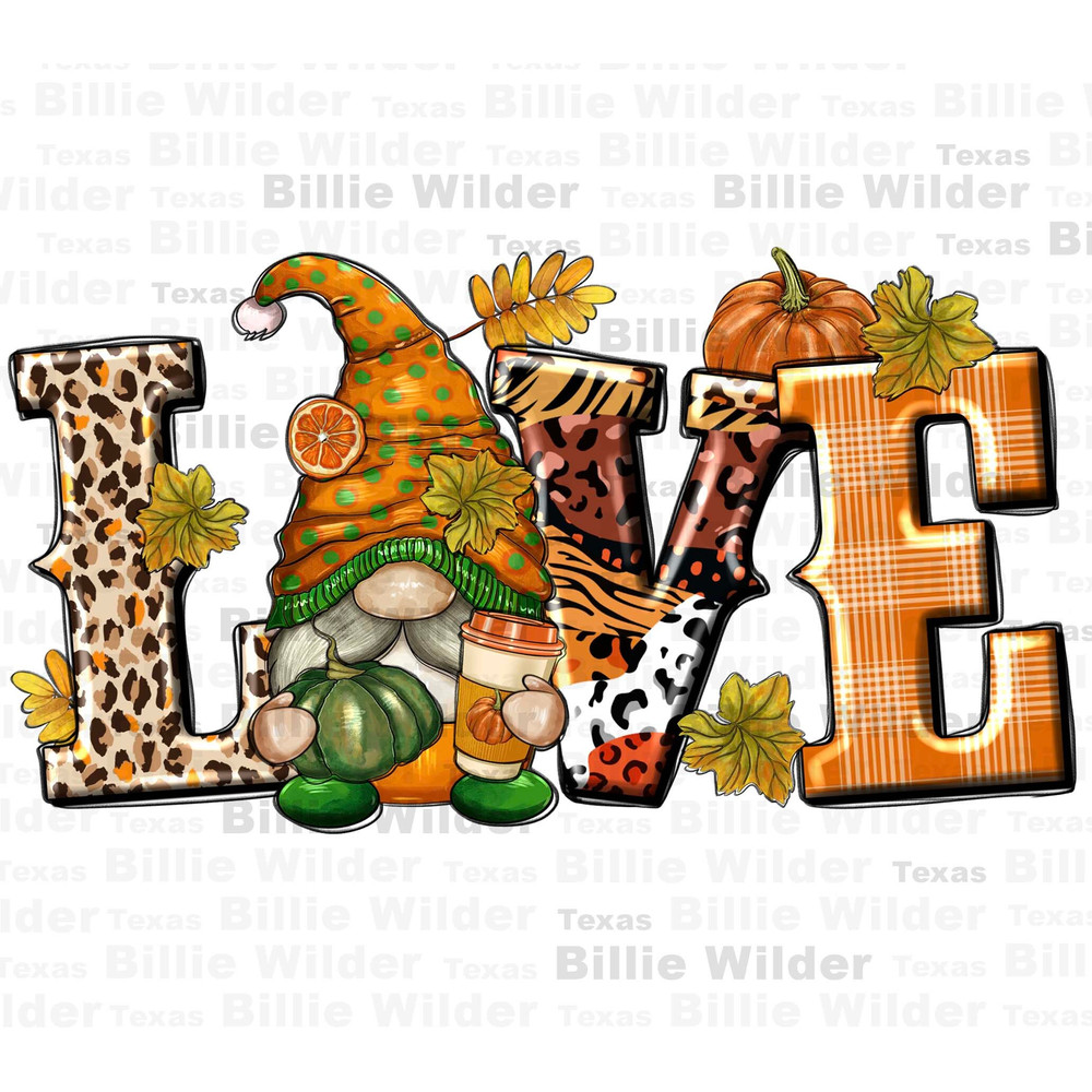 Love gnome png sublimation design download, Hello Fall png, Autumn png, Fall vibes png, Fall leaves png, sublimate designs download.jpg