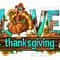 Love Thanksgiving with Turkey png sublimation design download, Hello Fall png, Autumn png, Fall vibes png,cute turkey png,sublimate download.jpg