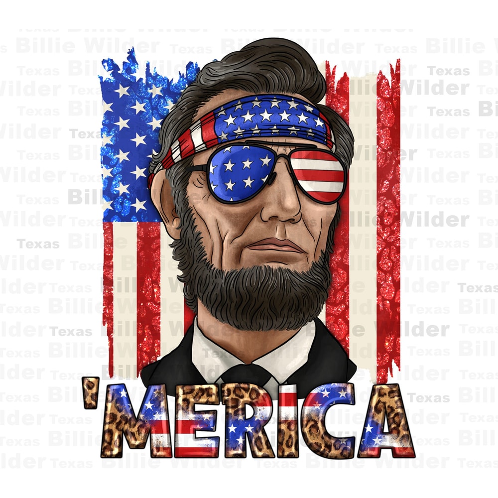 Merica with Lincoln png sublimation design download, 4th of July png, Independence Day png, USA flag png, sublimate designs download.jpg