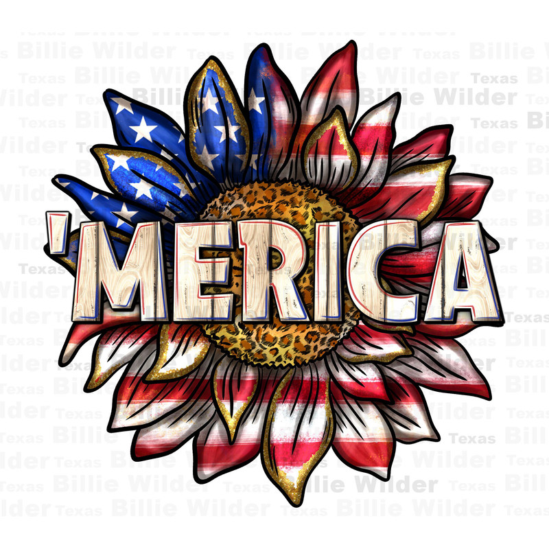 Merica with sunflower png sublimation design download, 4th of July png, USA png, Independence Day png, sublimate designs download.jpg