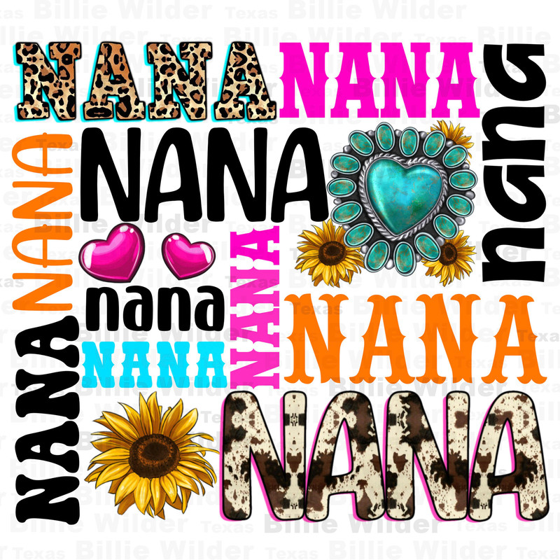 Nana gemstone sunflower png sublimation design download, nana png, nana love png, western nana png, sublimate designs download.jpg