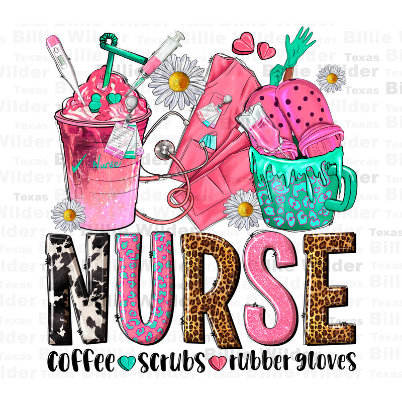 Nurse coffee scrubs rubber gloves png sublimation design download, Nurse png, Nurse life png, Nurse png design, sublimate designs download.jpg