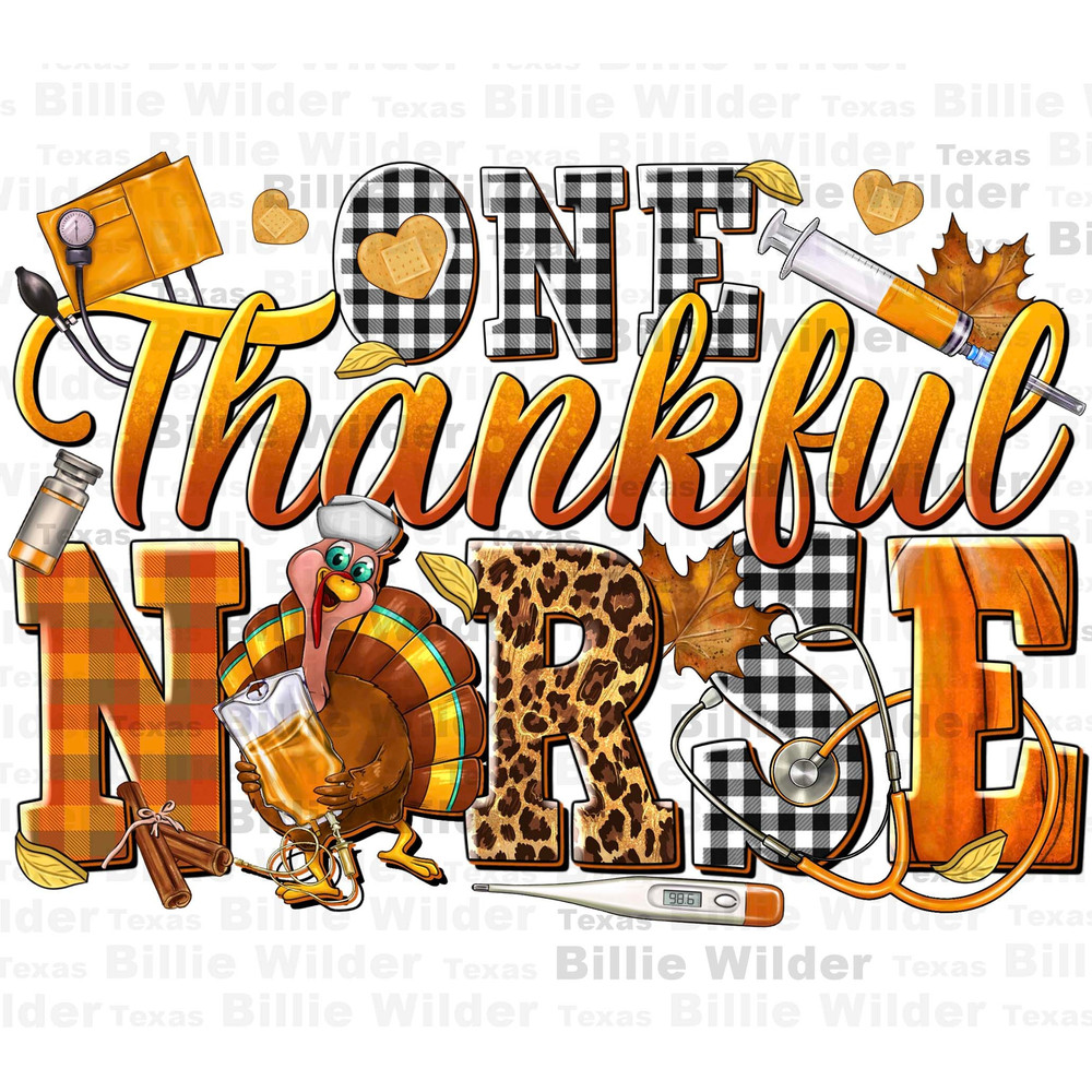 One thankful Nurse png sublimation design download, Hello Fall png, Autumn png, Fall vibes png, Fall Nurse png, sublimate designs download.jpg