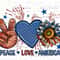 Peace love America png sublimation design download, 4th of July png, Independence Day png, USA flag png, sublimate designs download.jpg