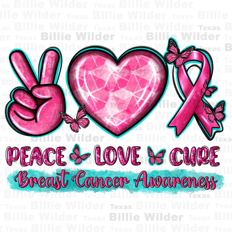 Peace love cure Breast Cancer Awareness png sublimation design download, Cancer Awareness png, find a cure png, fight Cancer png, download.jpg