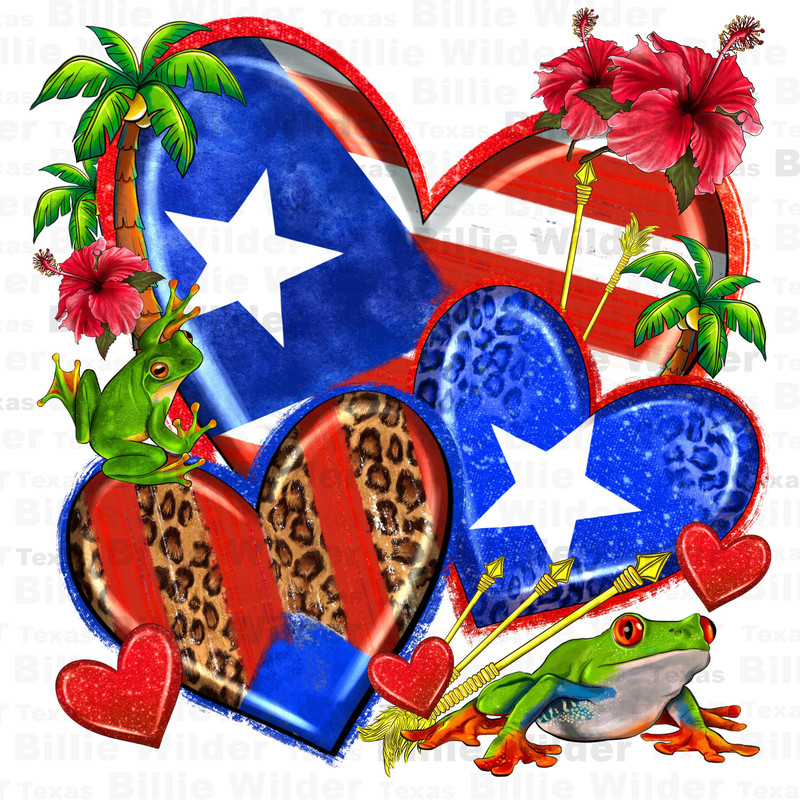 Puerto Rico hearts png sublimation design download, Puerto Rico png, Puerto Rico flag png, western hearts png, sublimate designs download.jpg