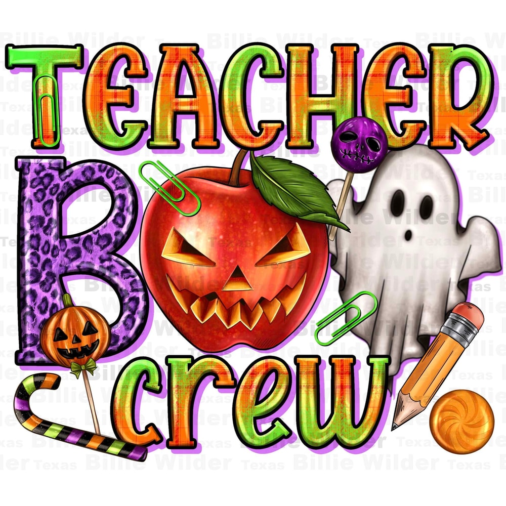 Teacher boo crew png sublimation design download, Happy Halloween png, Halloween Teacher png, spooky png, sublimate designs download.jpg