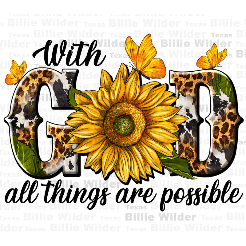 With God all things are possible png sublimation design download, Christian png, Religious png, God png, western png design,designs download.jpg
