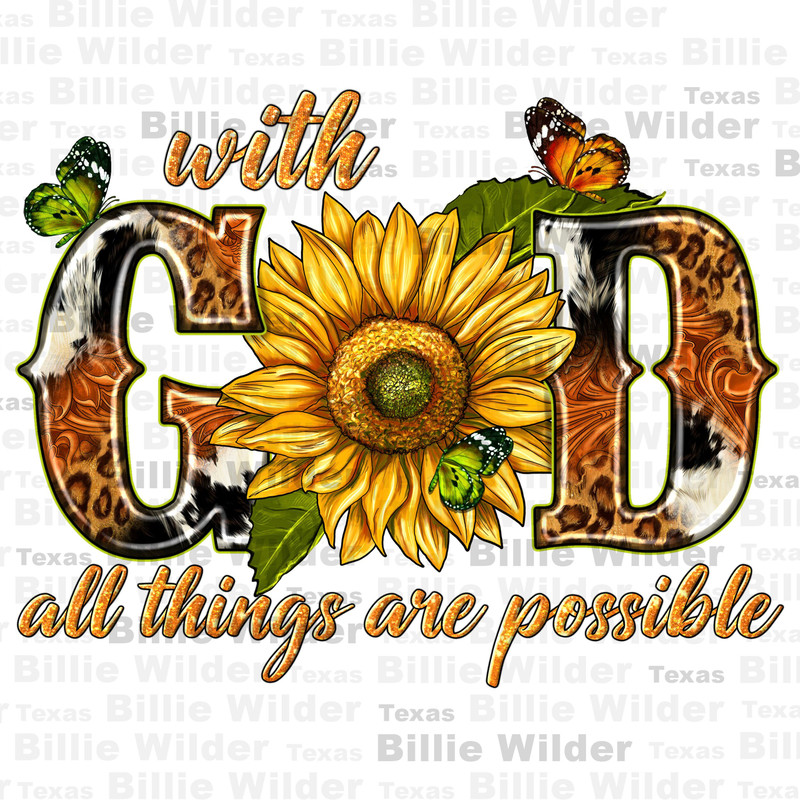 With God all things are possible png sublimation design download, Christian png, Religious png, western God png, sublimate designs download.jpg
