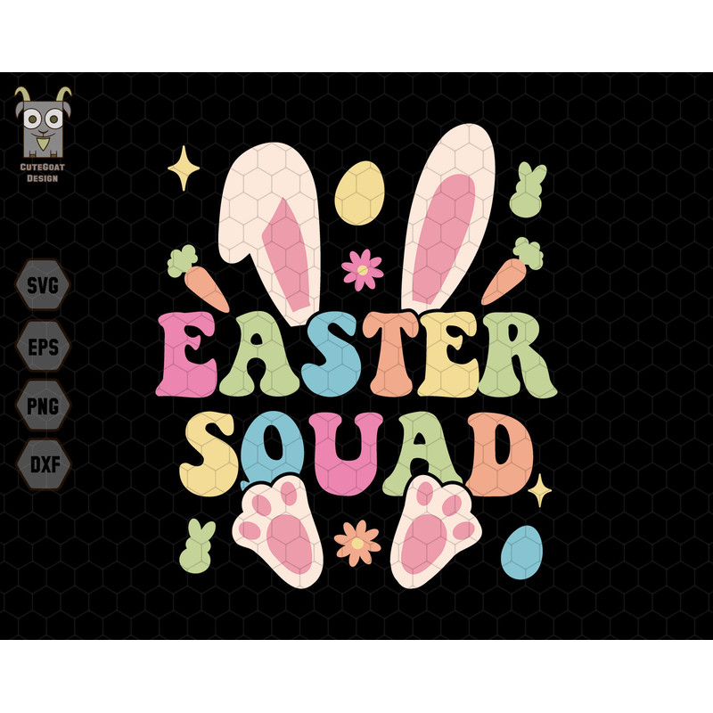 Easter Squad Svg, Family Matching Svg, Happy Easter Day Svg, Retro Easter Svg, Easter Bunny Peeps Svg, Easter Egg Svg, Bunny Egg Hunt Group.jpg