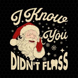 i know you didnt flass svg, dental assistant svg, santa claus svg, dental christmas svg, dental office holiday svg, flos