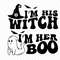 I'm Her Boo Svg, I'm His Witch Svg, Halloween Matching Svg, Couple Funny Svg, Halloween Party Svg, Couple Gifts Svg, Cricut and Silhouette.jpg