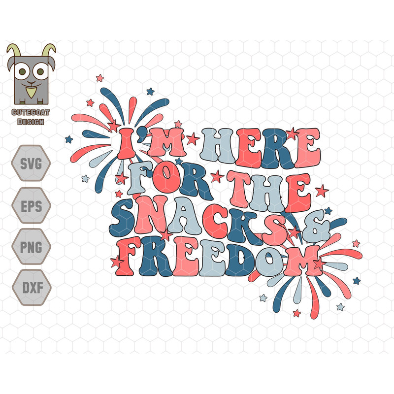 I'm Here for The Snacks and Freedom Svg Png, Patriotic Day Svg, Fourth of July Png, American Boy, American Girl, USA Proud, 4th of July Svg.jpg