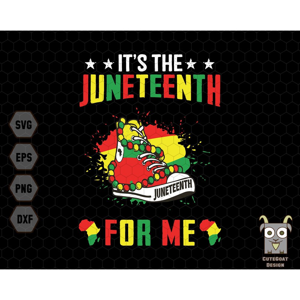 It's The Juneteenth For Me Svg, Steppin Into Juneteenth Svg, Juneteenth Svg, Free-ish 1865 Svg, African American, Black History Month Svg.jpg