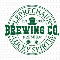 leprechaun brewing co svg, lucky spirit svg, st patricks brewing svg, irish svg, funny st patricks svg, lucky shirt svg,