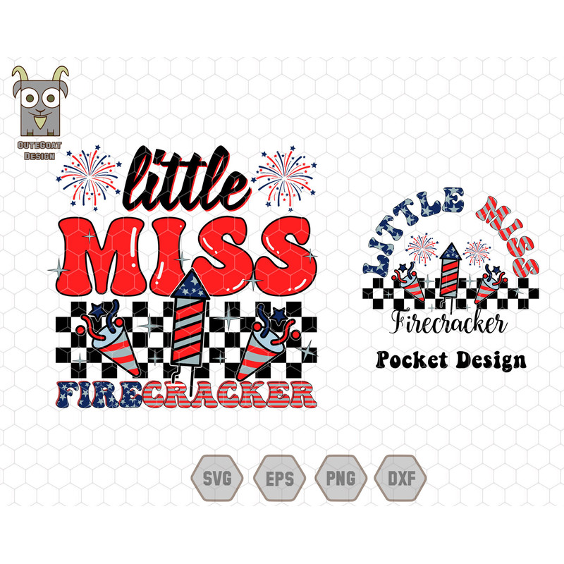 Little Miss Firecracker Svg, Kid 4th Of July Svg, Retro 4th Of July svg, Kids Sublimation, Groovy 4th July,American Girl Svg,Firecracker Svg.jpg
