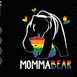 momma bear svg, free hugs mom svg, proud mom svg, say gay svg, equal rights svg, gay pride svg,trans rights, pride month