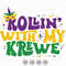 Rollin With My Krewe Svg, Mardi Gras Svg, In My Mardi Gras Era Svg, Fat Tuesday Svg, Fleur De Lis Svg, Mardi Gras Beads Svg, Carnival Svg.jpg