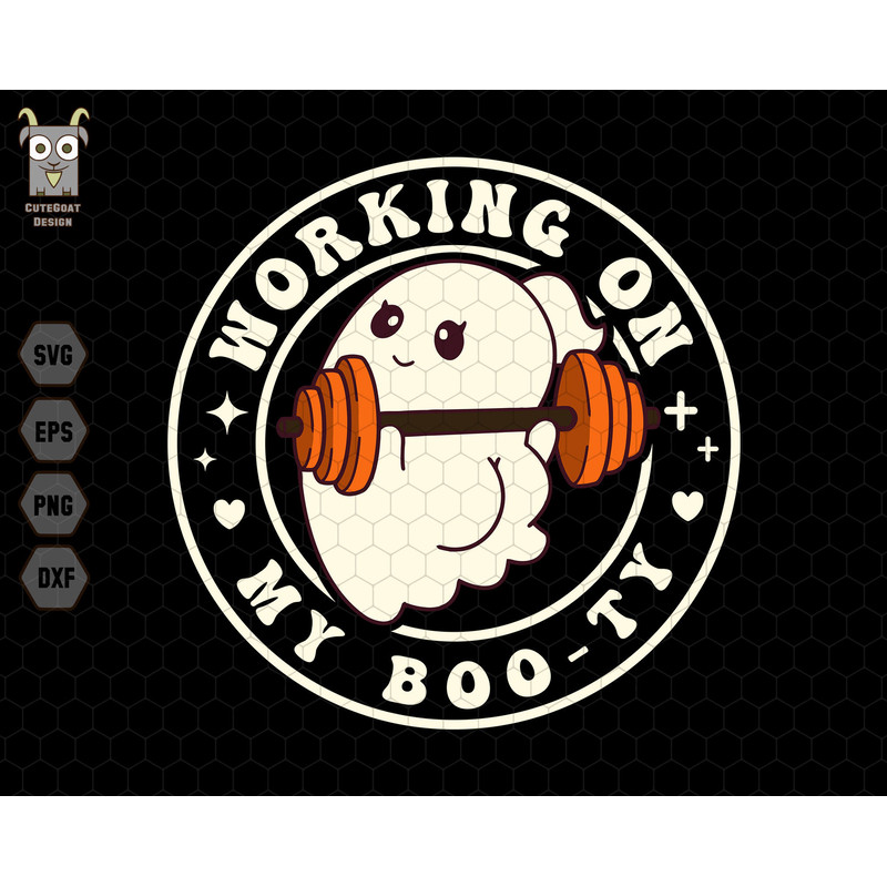 Working On My Booty Halloween Png, Ghost Booty Png, Weightlifting Halloween Png, Aesthetic Spooky Png, Gym Spooky Png, Ghost Gymer,Ghost Pun.jpg