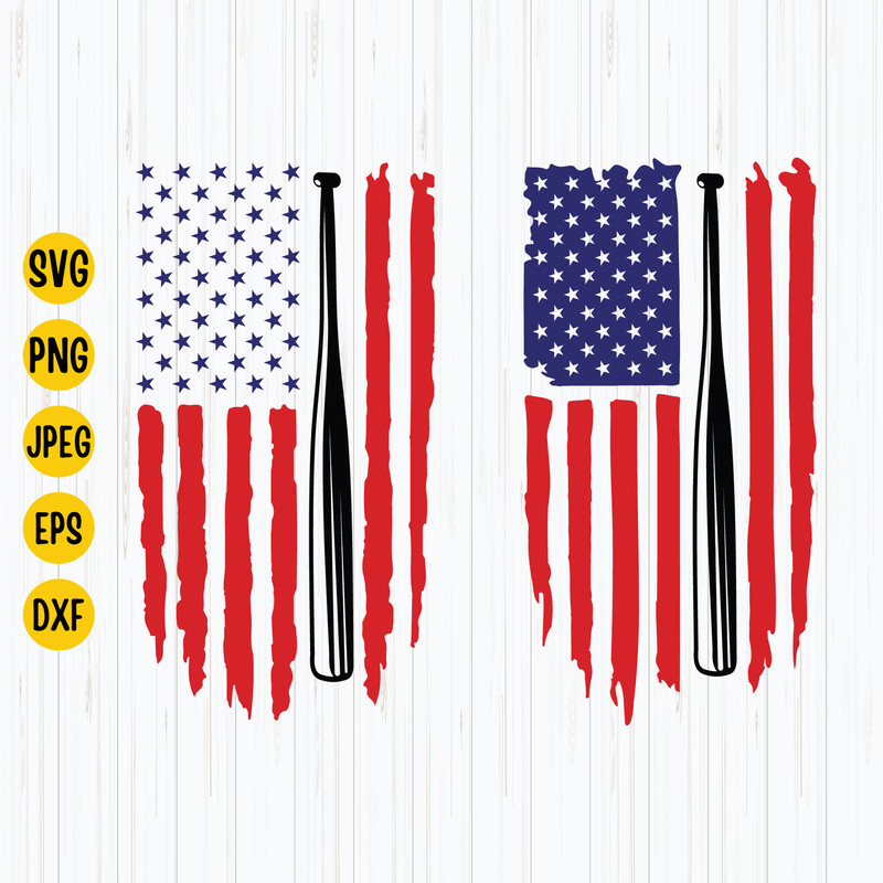 American Baseball Flag Svg, 4th of July Svg, US Flag Svg, Baseball Shirt Svg, July Fourth, Svg Cut Files, Instant Download.jpg