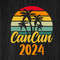 Cancun 2024 Svg, Cancun Vacation, Vintage Sunset Cancun 2024 Svg, Family Vacation Svg, Summer Beach, Summer Shirt, Svg for Cricut, Cut File.jpg