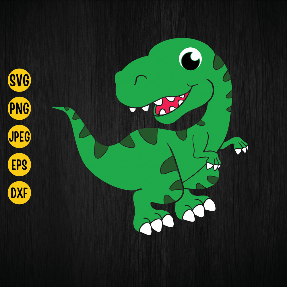 Cute T-Rex Svg, Dinosaur Svg, Funny Dinosaur, Tyrannosaurus Rex, Silhouette, Cricut, Instant Download.jpg