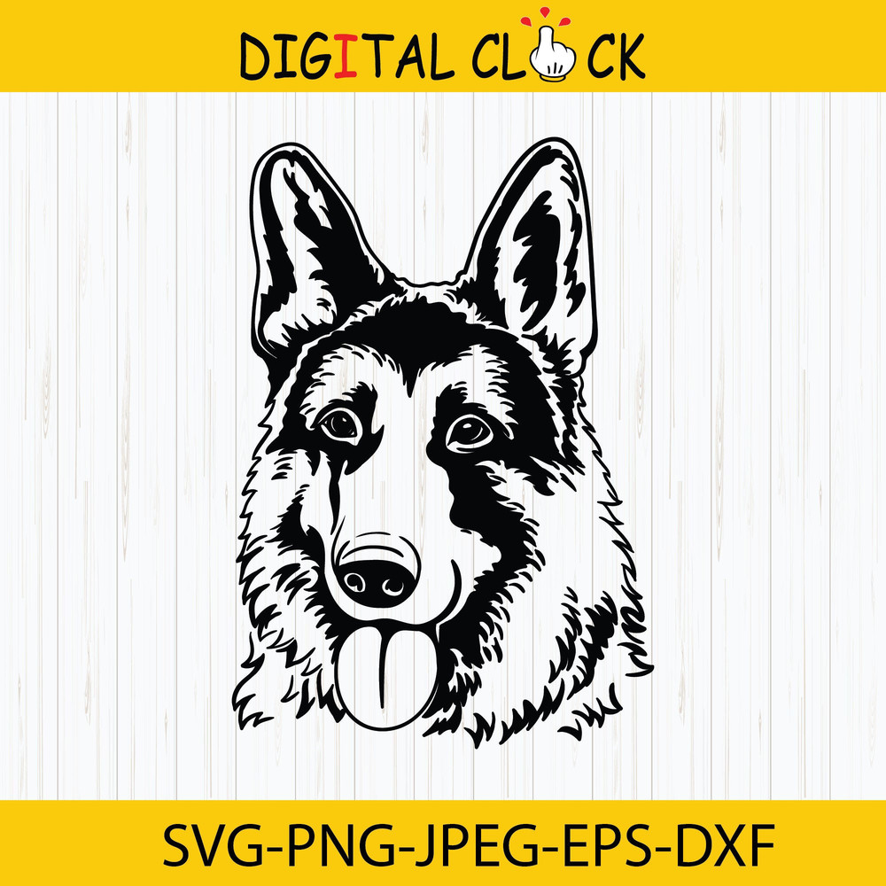 German Shepherd Svg, Smiling Dog, Dog Svg, Dog Face, Peeking, Police Dog, Dog Breed K-9, Cricut, Clipart, Png, Vector, Dxf, Instant Download.jpg