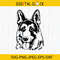 German Shepherd Svg, Smiling Dog, Dog Svg, Dog Face, Peeking, Police Dog, Dog Breed K-9, Cricut, Clipart, Png, Vector, Dxf, Instant Download.jpg