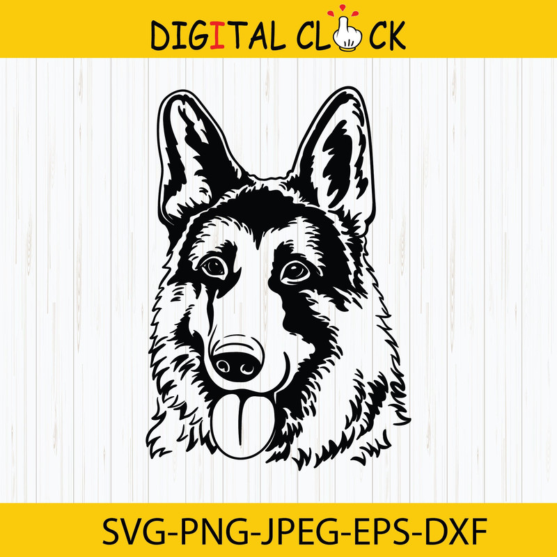 German Shepherd Svg, Smiling Dog, Dog Svg, Dog Face, Peeking, Police Dog, Dog Breed K-9, Cricut, Clipart, Png, Vector, Dxf, Instant Download.jpg