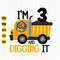 I'm 3 And Digging It Svg, Construction Birthday Svg, Third Birthday Svg, Excavator Svg, Boys Birthday Shirt Svg, Cricut Files Download.jpg