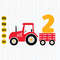 Second Birthday Tractor Svg, Second Farm Birthday Svg, 2nd Birthday Svg, Farmer Second Birthday Svg, Tractor Birthday Svg, Instant Download 1.jpg