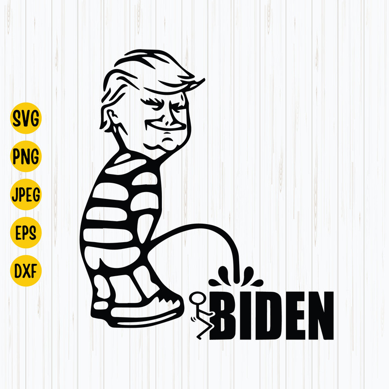 Trump Peeing on Biden Svg, Trump peeing Svg, Png, Trump Pissing on Biden Svg, Funny Trump, Instant Download.jpg
