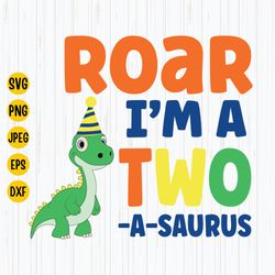 two-a-saurus svg, dinosaur second birthday svg, dino 2nd svg, dinosaur two svg, second birthday saurus svg, instant down