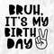 Bruh It's My Birthday SVG, Birthday Dude Svg, Birthday Boy Svg, Birthday Svg, Birthday Shirt Svg, Toddler Svg, Cut Files, Cricut, Png, Svg.jpg